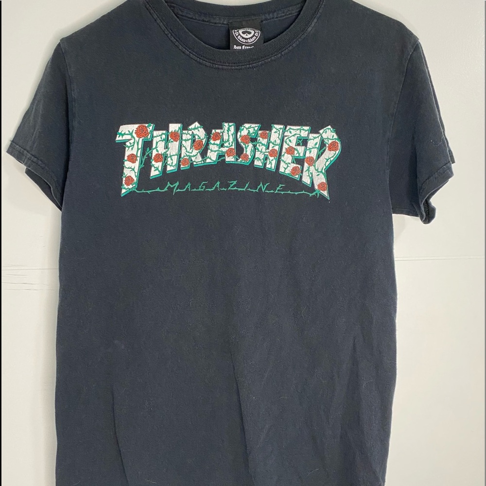 Black Thrasher shirt.